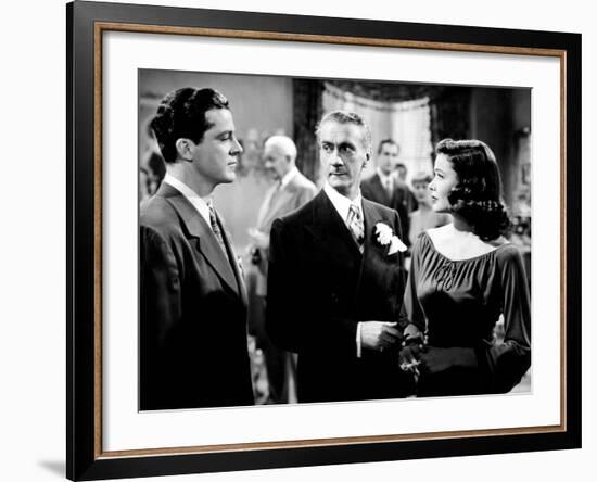 Laura, Dana Andrews, Clifton Webb, Gene Tierney, 1944-null-Framed Photo