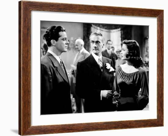 Laura, Dana Andrews, Clifton Webb, Gene Tierney, 1944-null-Framed Photo