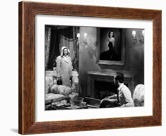 Laura, Gene Tierney, Dana Andrews, 1944-null-Framed Photo