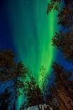 Aurora Borealis (The Northern Lights) over Kakslauttanen Igloo West Village, Saariselka, Finland-Laura Grier-Photographic Print