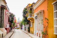 Street Scene of the Blue Houses, Jodhpur, the Blue City, Rajasthan, India, Asia-Laura Grier-Photographic Print