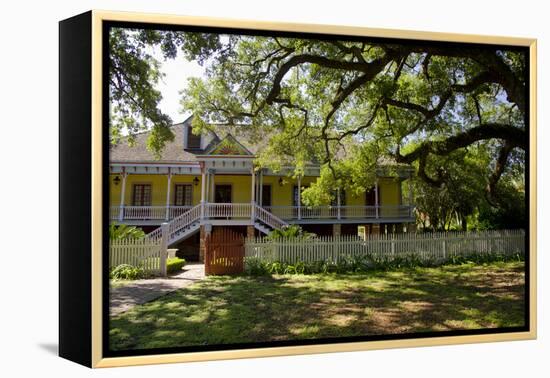 Laura' Historic Antebellum Creole Plantation House, Louisiana, USA-Cindy Miller Hopkins-Framed Premier Image Canvas