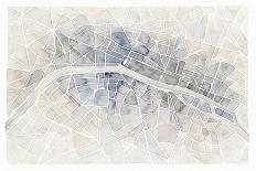 Gilded London Map-Laura Marshall-Art Print