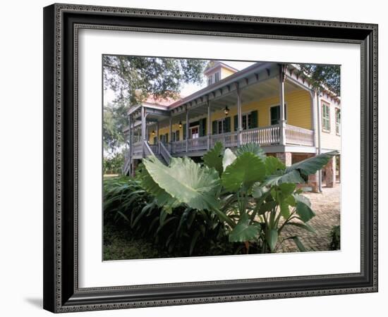 Laura Plantation, on the Edge of the Mississippi, La Vacherie Region, Louisiana, USA-Bruno Barbier-Framed Photographic Print