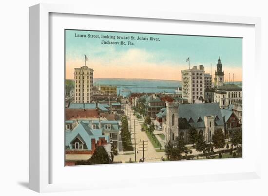 Laura Street, Jacksonville, Florida-null-Framed Art Print