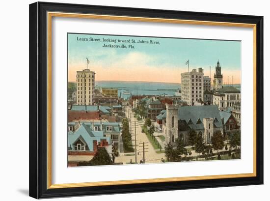 Laura Street, Jacksonville, Florida-null-Framed Art Print