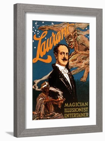 Laurant Magician, Illusionist, Entertainer-null-Framed Art Print