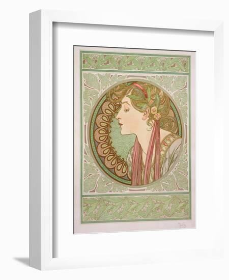 Laurel, 1901-Alphonse Mucha-Framed Giclee Print