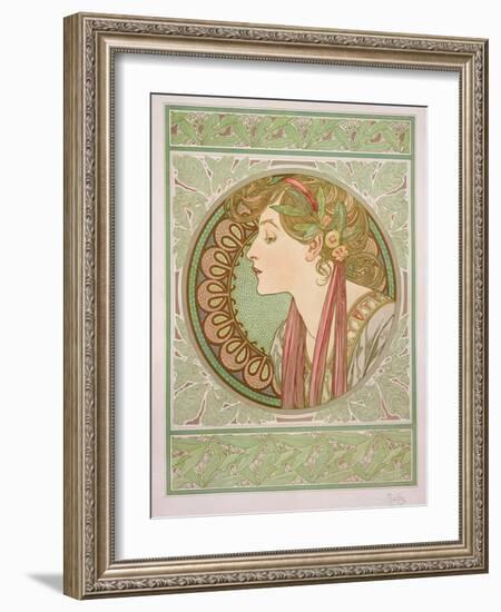 Laurel, 1901-Alphonse Mucha-Framed Giclee Print