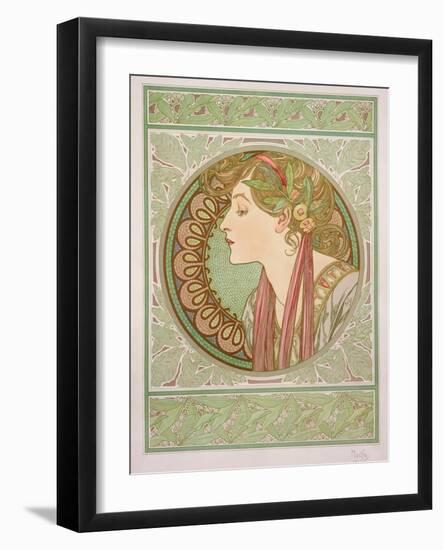 Laurel, 1901-Alphonse Mucha-Framed Giclee Print