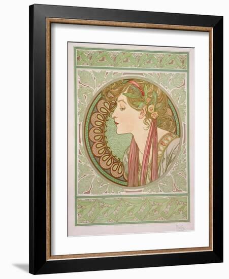 Laurel, 1901-Alphonse Mucha-Framed Giclee Print