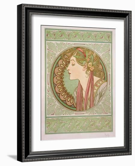 Laurel, 1901-Alphonse Mucha-Framed Giclee Print