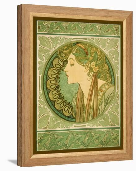 Laurel, 1921-Alphonse Mucha-Framed Premier Image Canvas