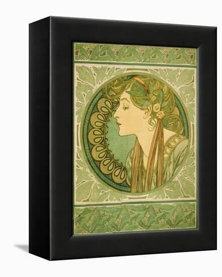 Laurel, 1921-Alphonse Mucha-Framed Premier Image Canvas