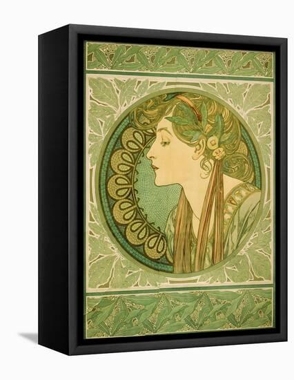 Laurel, 1921-Alphonse Mucha-Framed Premier Image Canvas