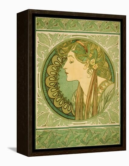 Laurel, 1921-Alphonse Mucha-Framed Premier Image Canvas