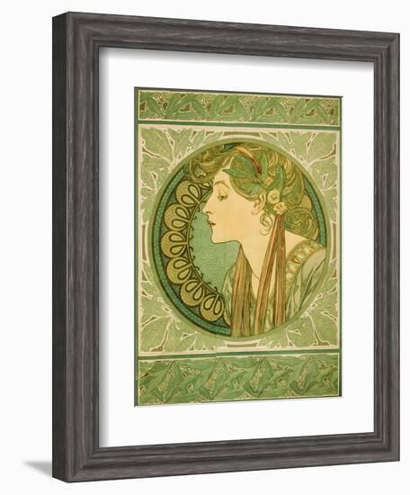 Laurel, 1921-Alphonse Mucha-Framed Giclee Print