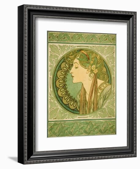 Laurel, 1921-Alphonse Mucha-Framed Giclee Print