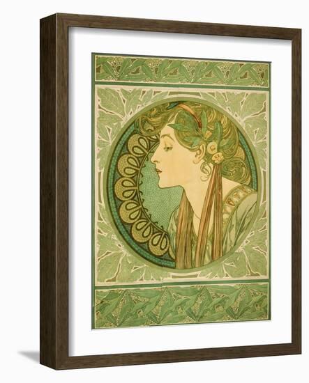 Laurel, 1921-Alphonse Mucha-Framed Giclee Print