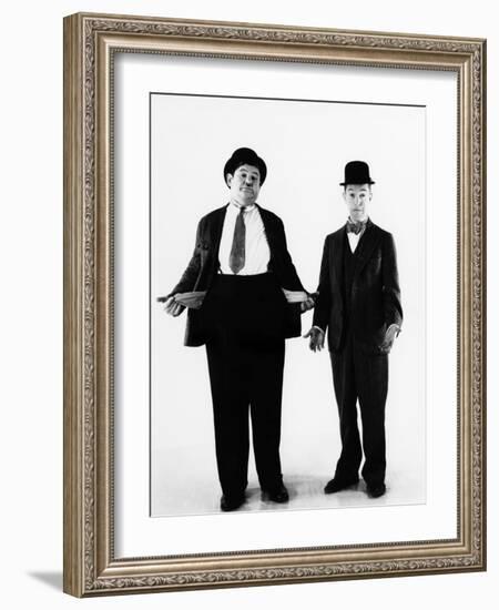 Laurel and Hardy, ca. 1930s-null-Framed Photo