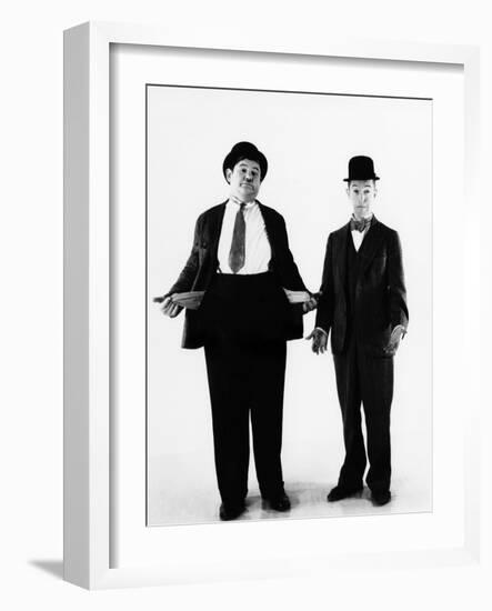 Laurel and Hardy, ca. 1930s-null-Framed Photo