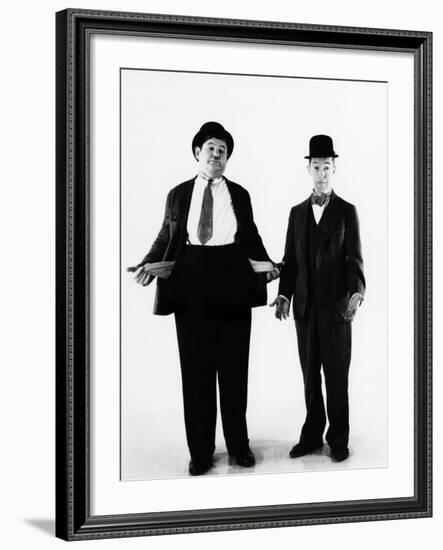 Laurel and Hardy, ca. 1930s-null-Framed Photo