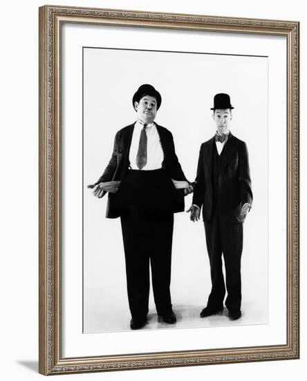 Laurel and Hardy, ca. 1930s-null-Framed Photo