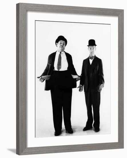 Laurel and Hardy, ca. 1930s-null-Framed Photo