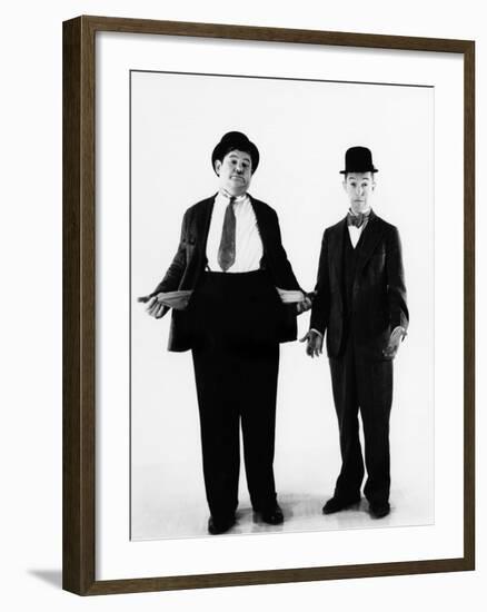 Laurel and Hardy, ca. 1930s-null-Framed Photo