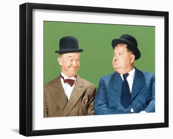 Laurel and Hardy (From Left: Stan Laurel, Oliver Hardy), CA Early 1940s-null-Framed Photo