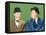 Laurel and Hardy (From Left: Stan Laurel, Oliver Hardy), CA Early 1940s-null-Framed Stretched Canvas