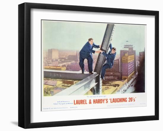 Laurel and Hardy's Laughing 20's - Lobby Card Reproduction-null-Framed Photo