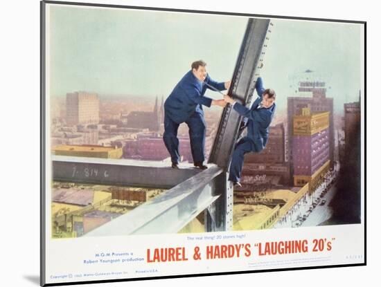 Laurel and Hardy's Laughing 20's - Lobby Card Reproduction-null-Mounted Photo