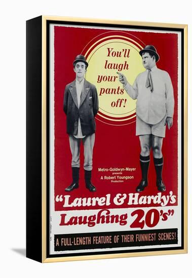 Laurel and Hardy's Laughing 20'S-null-Framed Stretched Canvas