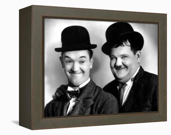 Laurel and Hardy-null-Framed Stretched Canvas