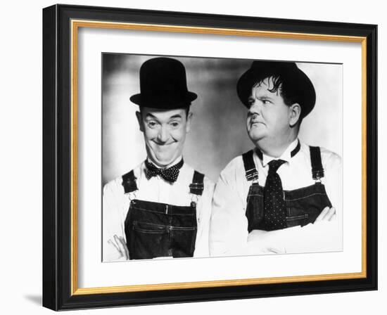 Laurel and Hardy-null-Framed Giclee Print