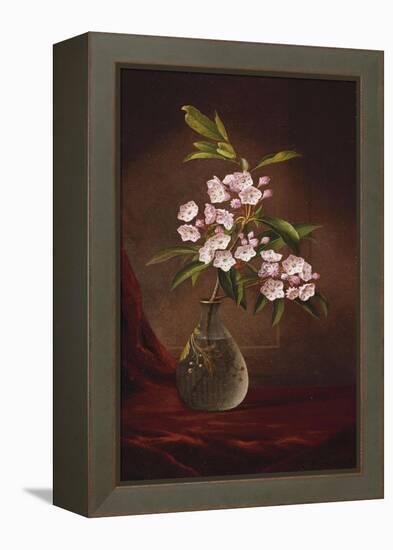 Laurel Blossoms in a Vase-Martin Johnson Heade-Framed Premier Image Canvas