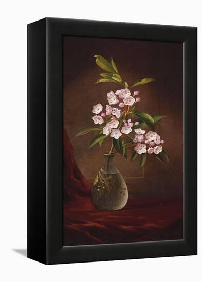 Laurel Blossoms in a Vase-Martin Johnson Heade-Framed Premier Image Canvas