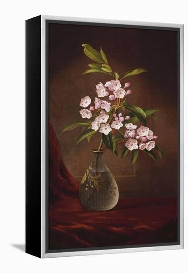 Laurel Blossoms in a Vase-Martin Johnson Heade-Framed Premier Image Canvas