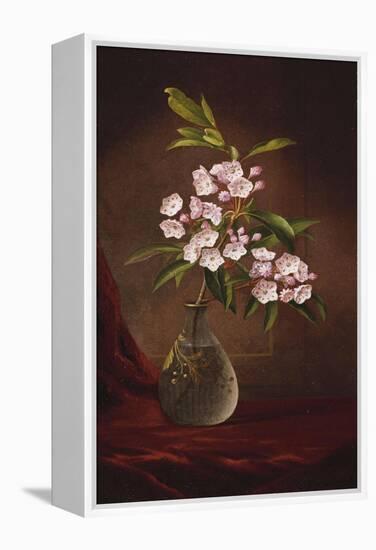 Laurel Blossoms in a Vase-Martin Johnson Heade-Framed Premier Image Canvas