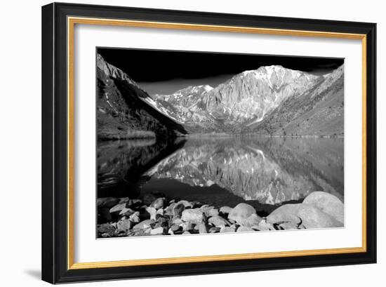 Laurel Mountain Reflections BW-Douglas Taylor-Framed Photo