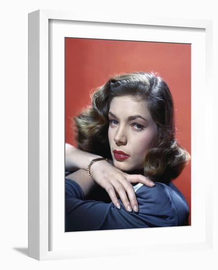 Lauren Bacall 1944-null-Framed Photo