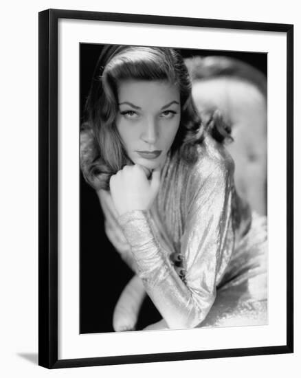 Lauren Bacall, 1945. 1945-null-Framed Photographic Print