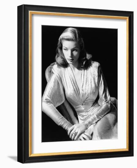 Lauren Bacall, 1945. 1945-null-Framed Photographic Print