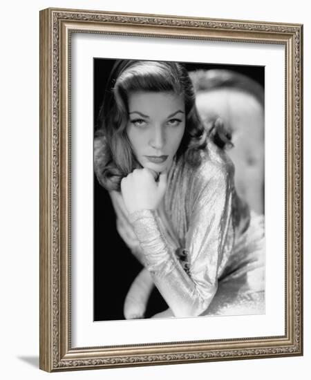 Lauren Bacall, 1945. 1945-null-Framed Photographic Print