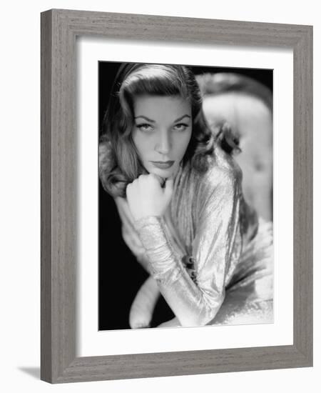 Lauren Bacall, 1945. 1945-null-Framed Photographic Print