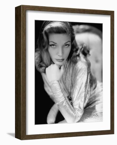 Lauren Bacall, 1945. 1945-null-Framed Photographic Print