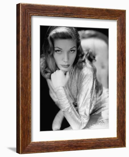 Lauren Bacall, 1945. 1945-null-Framed Photographic Print