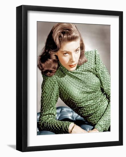 Lauren Bacall, ca. 1946-null-Framed Photo