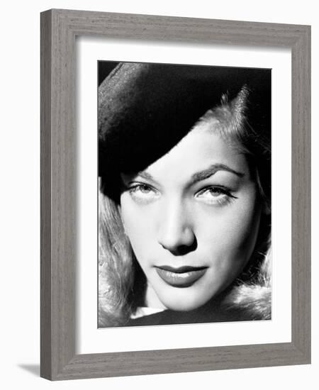 Lauren Bacall. "The Big Sleep" 1946, Directed by Howard Hawks. 1946-null-Framed Photographic Print